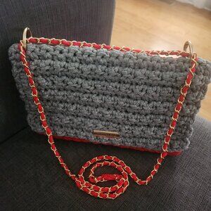 Handmade crotchet shoulder bag